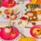 10 Count Hot Pink Small Disposable Paper Dessert Plates for Party 7.25 Inch